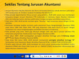 Jurusan kehutanan unila kolaborasi dengan universitas cendrawasih dalam matakuliah bioteknologi kehutanan. Jurusan Akuntansi Ppt Download