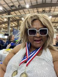 🥇 What a day at the Senior Games 2025! Our residents brought home medals  and unforgettable memories! 🌟 A special shoutout to our very own "Tina  Turner" who absolutely stole the show!