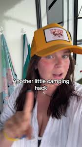 We love making our site homey! This is perfect for lights or drying towels  #camping #campinghacks #camper #campinghack #campers #campinglife  #campingtips