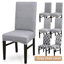 10% coupon applied at checkout save 10% with coupon. Buy Gray Printing Pattern Dining Room Chair Cover Removable Washable Stretch Seat Cover At Affordable Prices Free Shipping Real Reviews With Photos Joom