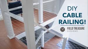Cable railing (aka cable railing systems, wire rope railing, view rails or horizontal cable railing) is an alternative to traditional railing infill options such as wood and metal balusters or glass. Diy Cable Railing Field Treasure Designs