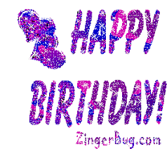 Have a look and send these animated birthday images to friend and wish them birthday in a lustrous way. Happy Birthday Purple Glitter Hearts Glitter Graphic Comment Happy Birthday Wishes For Him Happy Birthday Purple Glitter