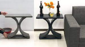 We offer coffee tables in all shapes, sizes and even some with drawers! Coffee Table Made With Cement Craft Ideas For Home Decoration Youtube