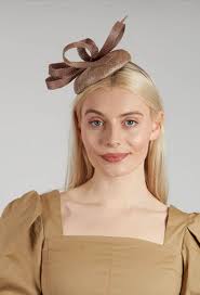 Headband Fascinator in Coffee