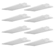 Commercial Electric 2 Ft 400 Watt Equivalent Integrated Led Motion Sensor White High Bay Light 5000k High Output 18000 Lumens 8 Pack 50242161 8pk The Home Depot