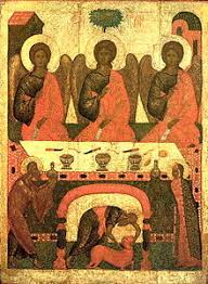 Πεντηκοστή), неде́ля святой пятидеся́тницы, (греч. Pravoslavnaya Ikonografiya Troicy Vikipediya