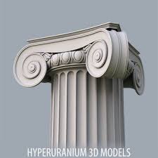 Ionic Column Corner Obj Ionic Column Column Ionic
