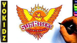 How To Draw Srh Logo Sunrisers Hyderabad Logo Drawing Drawings Logos Draw