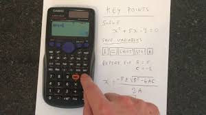 How To Solve Quadratic Equations On A Casio Calculator Fx 85gt Plus Youtube