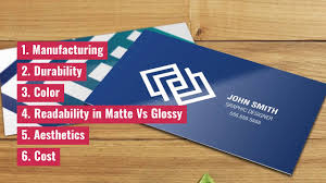 With the advancing technology, everyone prefers being handy with everything that takes up less space and. Matte Vs Glossy Business Cards Which Is Better Youtube