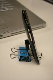 Does your phone need a lift? Iphone Binder Clip Stand Ver 2 0 4 Steps Instructables