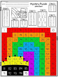 100s chart mystery picture pot of gold at the end of a rainbow