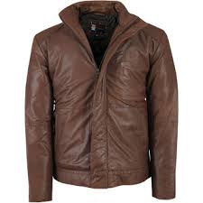 Buy Red Chief Brown Casual Leather Jacket For Men S 8310047 003 Online 17515 From Shopclues