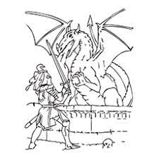 Castles, knights, tournaments and princesses. Coloring Pages Of Knights And Dragons Coloring Walls