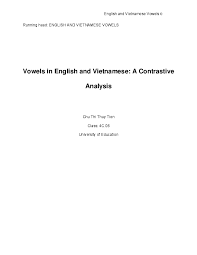 pdf english and vietnamese vowels 0 vowels in english and