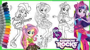 Kami berbagi gambar mewarnai kartun my . Mewarnai Kuda Poni Mlp Equestria Girls Rainbow Rocks Coloring Pages Youtube