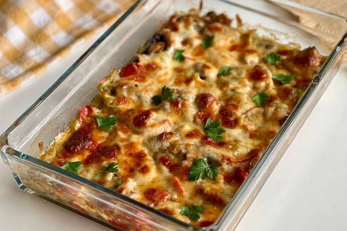 Baked Mushrooms with Cheese