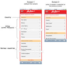 Airasia Splits Its Long Drop Downs Into A Few Smaller Steps To Simplify The Destination Selections Design Strategy Form Design Strategies