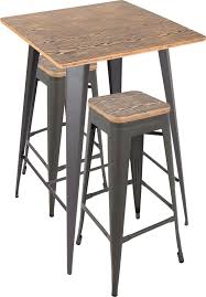 Small rustic pub table sets. Rustic Home Bar Table Sets