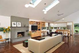 Larger airier spaces are shown to ease stress and be more relaxing. 30 Inspirational Ideas For Living Rooms With Skylights