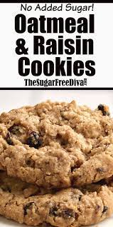 They are not diabetic friendly😂 but i just ate a bunch of them, not good for my blood sugar readings today! No Added Sugar Oatmeal Raisin Cookies So Good Sugar Free Oatmeal Cookies Sugar Free Oatmeal Raisin Cookies