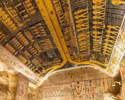 Image of empty tomb chamber in the Valley of the Kings