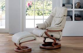 Fauteuil Relax Contemporain Zerostress 7124 Himolla Polstermobel En Cuir En Bois Avec Repose Pieds