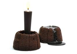 The Salon Professionnel Du Chocolat S Fujisan Is A Candle Made Of Chocolate As It Burns Down It Oozes Chocolate Candle Molten Chocolate Molten Chocolate Cake