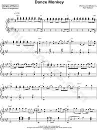 Sangeo Of Music Dance Monkey Sheet Music Piano Solo In F Minor Download Print In 2020 Sheet Music Piano Music Piano Sheet Music