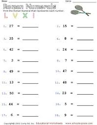 17000 Free Worksheets Worksheets Free Roman Numerals Worksheets