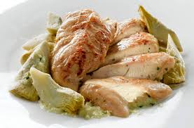 Carne) rosolare il petto di pollo in un tegame con olio e gli aromi spremere le arance e con il succo coprire il petto di pollo quando questi � dorato aggiustare di sale e pepe e mettere in forno a 180oc per circa 1 ora tagliare a julienne la buccia delle 2 arance e farle rosolare nel tegame con un poco di. Filetti Di Pollo Ai Carciofi Fileni Carni Biologiche Italiane