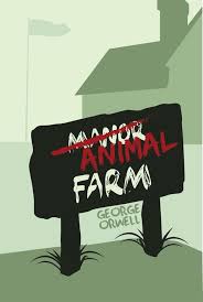 4 Alternative Design Progress Author Name Moved Resized And Colour Changed Flag Pole And Flag Changed Colour Animal Farm George Orwell Farm Animals Orwell