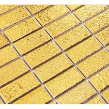 Are porcelain tiles non slip? Luxury Gold Ceramic Brick Slip Resistant Rectangle 1 X 2 Fifyh Com