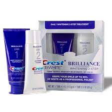Crest 3d White Brilliance Whitening Two Step Toothpaste With Hydrogen Peroxide 2pk Target