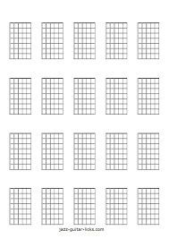 20 Blank Guitar Neck Diagrams Guitar Jazz Guitar Chords