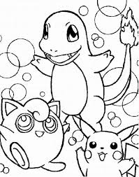 Wigglytuff Charmander And Pikachu Legendary Pokemon Coloring Page Fargelegging Aktiviteter Kunst Og Handverk