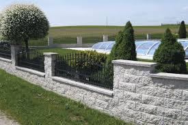 Fertige Zaunelemente Beton Google Suche Gartenmauern Mauer Zaun