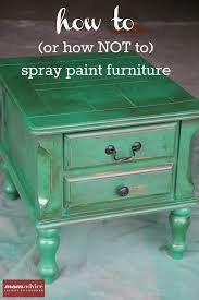 How To Spray Paint Furniture Spray Paint Furniture Paint Furniture Refinishing Furniture