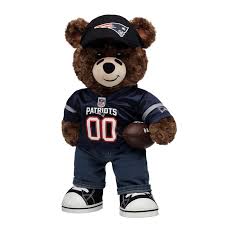 New England Patriots Football Bear & Fan Hat Gift Set