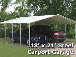 18 X 21 X 6 Steel Carport Garage Storage Building Installation Included