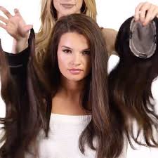 Best Hair Toppers For Women With Thinning Hair Or Hair Loss How To Get Instant Volume To C Thick Hair Styles Extensions For Thin Hair Hairstyles For Thin Hair