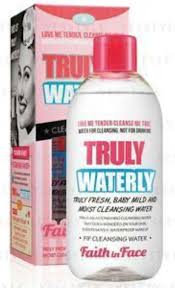 faith in face truly waterly 神奇水作用 卸妝 潔膚 爽膚 water cleanse shampoo bottle drink bottles