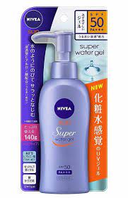 14 18 nivea sun protect water gel spf 50 pa pump 140g import japan f s nivea sun prote gel sunscreen beauty products drugstore sunscreen lotion