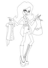 The best coloring pages for girls and boys to download and print for free. Free Printable Monster High Coloring Pages Scarah Screams I Love Fashion Coloring Page