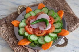 Classic Indian Sliced Salad Recipe Recipe Vegetable Salad Recipes Salad Recipes Healthy Dinner Salad Recipes