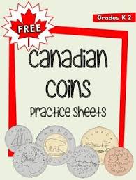Free Canadian Money Coins Practice Sheets Money Math Canadian Money Teaching Money