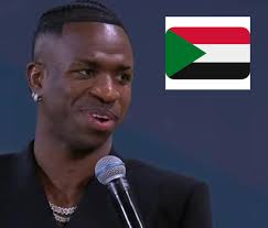 للتاريخ يالسودان والله اني ابكي من كثرة الفخر 😢🇸🇩 فينيسيوس جونيور: انا  سعيد للغايه لفوزي بجائزه افضل لاعب في العالم ولكن بكل صراحه وكل صدق في هذه  الظروف السعيده اهدي هذه الجائزه