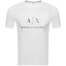 Available in both timeless colours such as white, black and navy as well as brighter tones of red and blue, there is sure to be something for you. Armani Exchange Crew Neck Logo T Shirt White Mainline Menswear Denmark