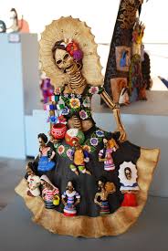 Skeletal Ceramic Piece By Leopoldo Garcia Aguilar Of Ocotlan De Morelos Sugar Skull Art Spirit Dolls Day Of The Dead Art