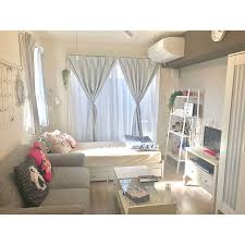 部屋全体 ドレッサーテーブル ソファー ホワイト グレー ホワイトインテリア などのインテリア実例 2018 10 01 20 43 35 roomclip ルームクリップ kamar tidur nyaman ide kamar tidur desain interior